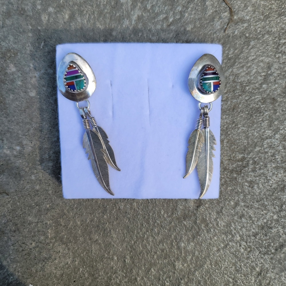 Vintage Navajo Native American Earrings